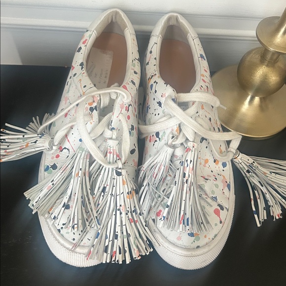 Loeffler Randall Colorful Splatter Tassel Sneakers - Picture 3 of 3